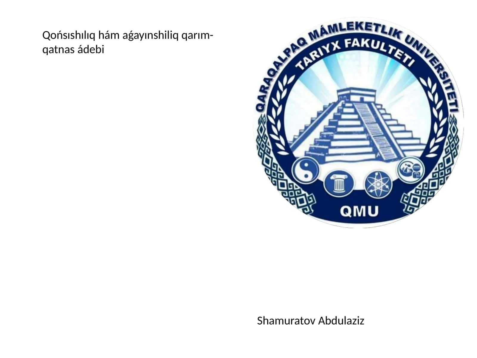 Meshit-qáwim bul qaraqalpaq xalqınıń eńeski hám tákirarlanbas milliy qádiriyatlarınan 1