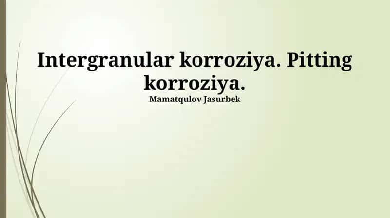 Intergranular korroziya 1