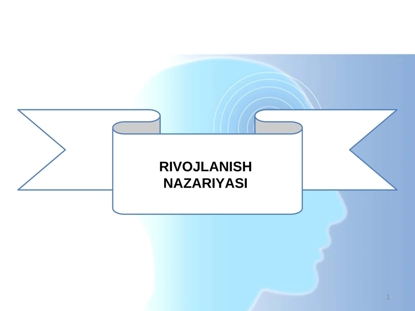RIVOJLANISH NAZARIYASI 1