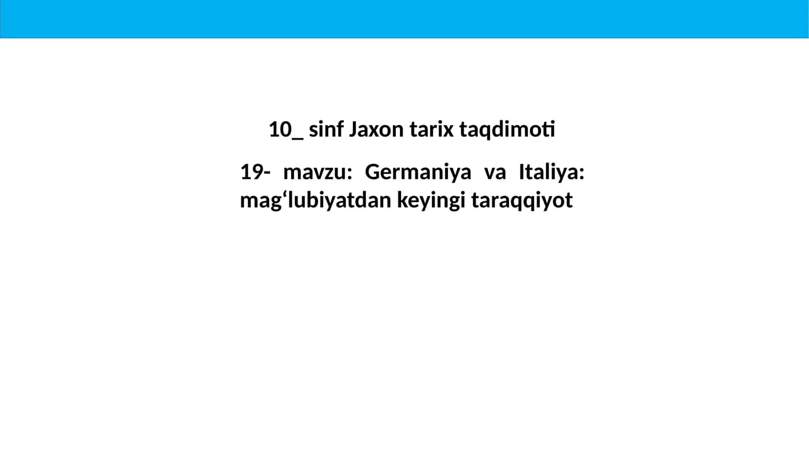 10-sinf Jaxontarix taqdimoti 1