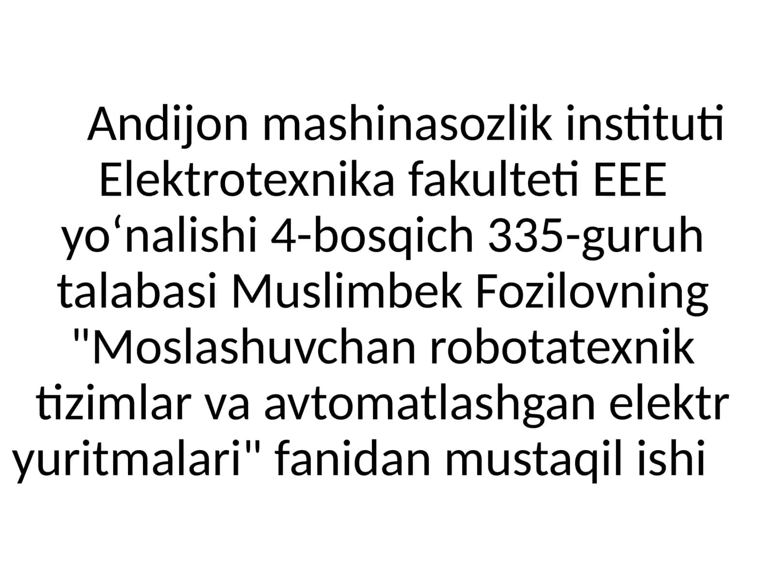 Komplekt elektr yuritmalarning funksionalimkoniyatlari 1
