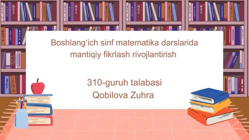 Mental arifmetikada abackus yordamida sonlarni oʻrganish 1