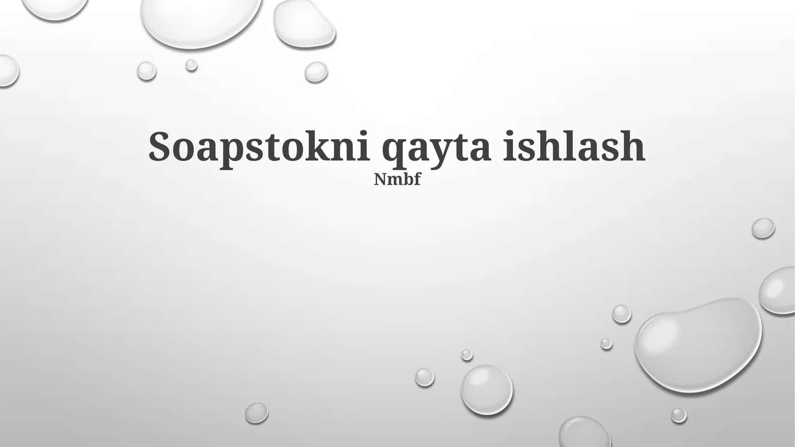 Soapstokni qayta ishlash 1