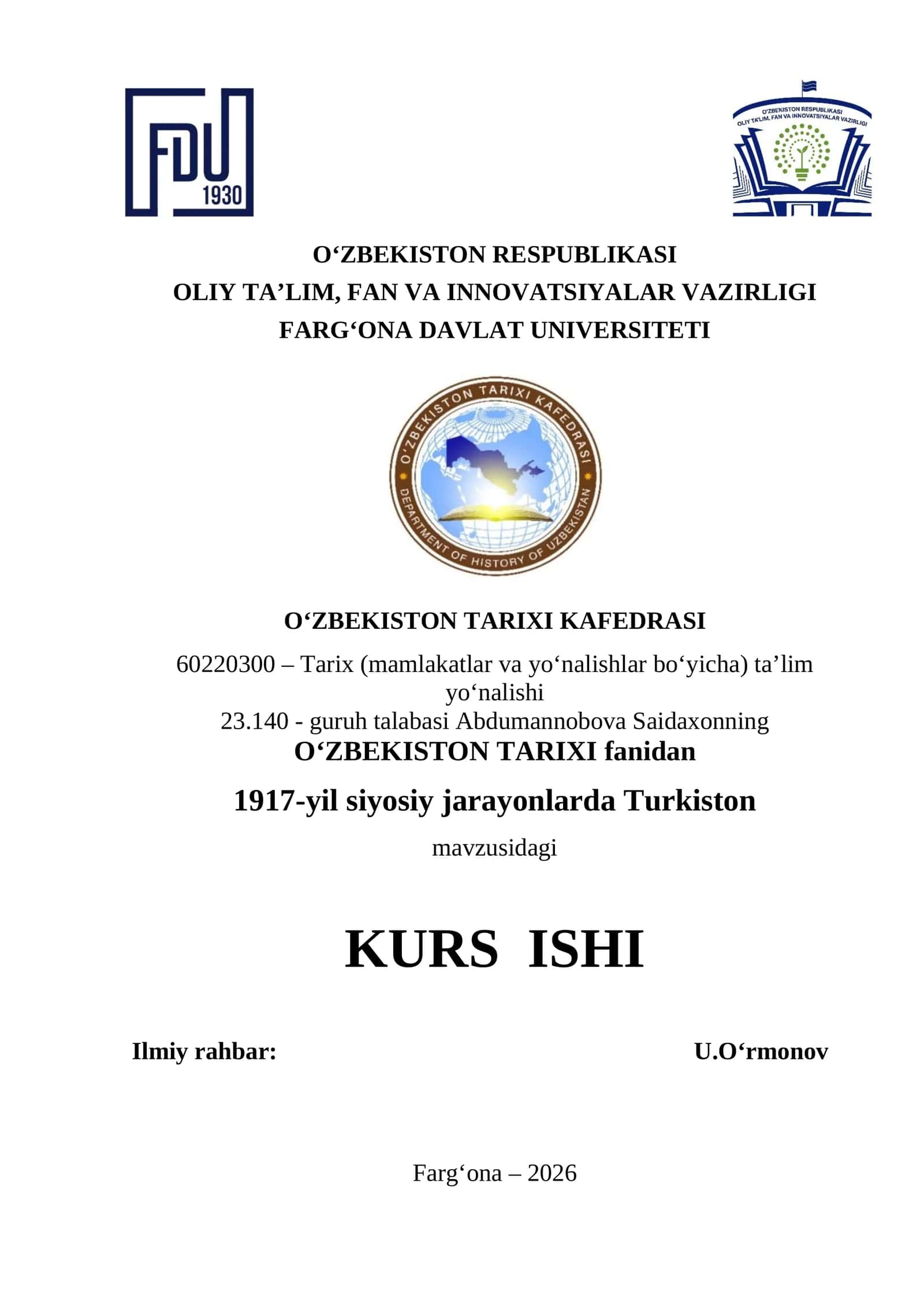 Turkistonda 1917-yil siyosiy jarayonlarda 1