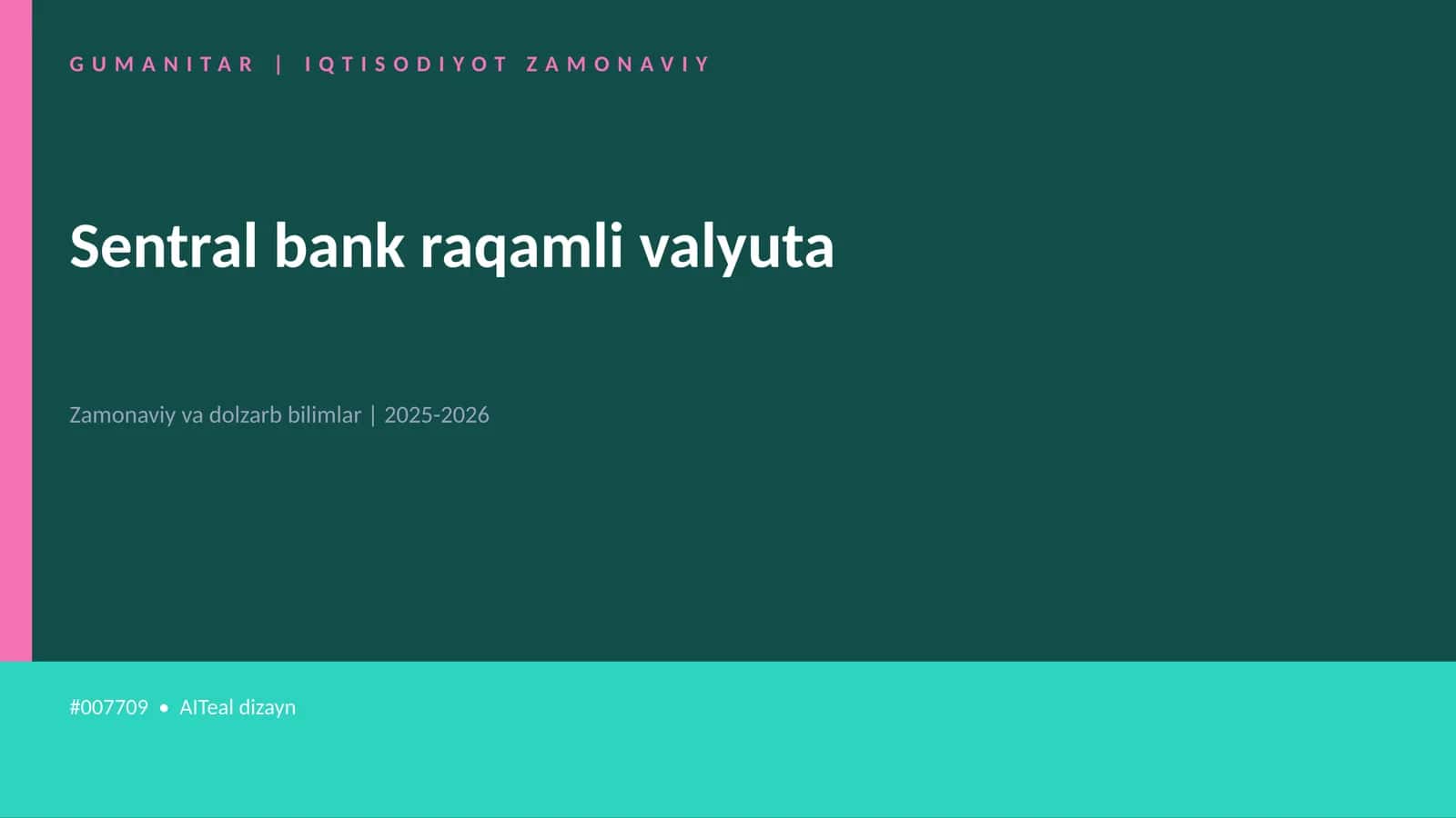 Sentral bank raqamli valyuta 1