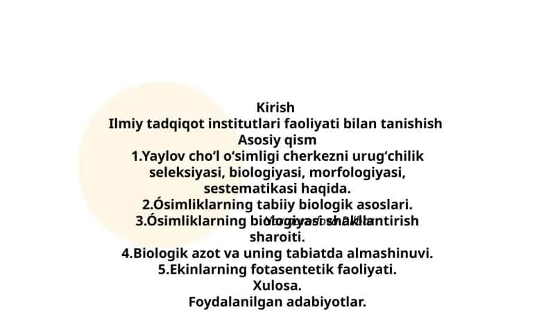 Ilmiy tadqiqot institutlari faoliyati bilan tanishish 1