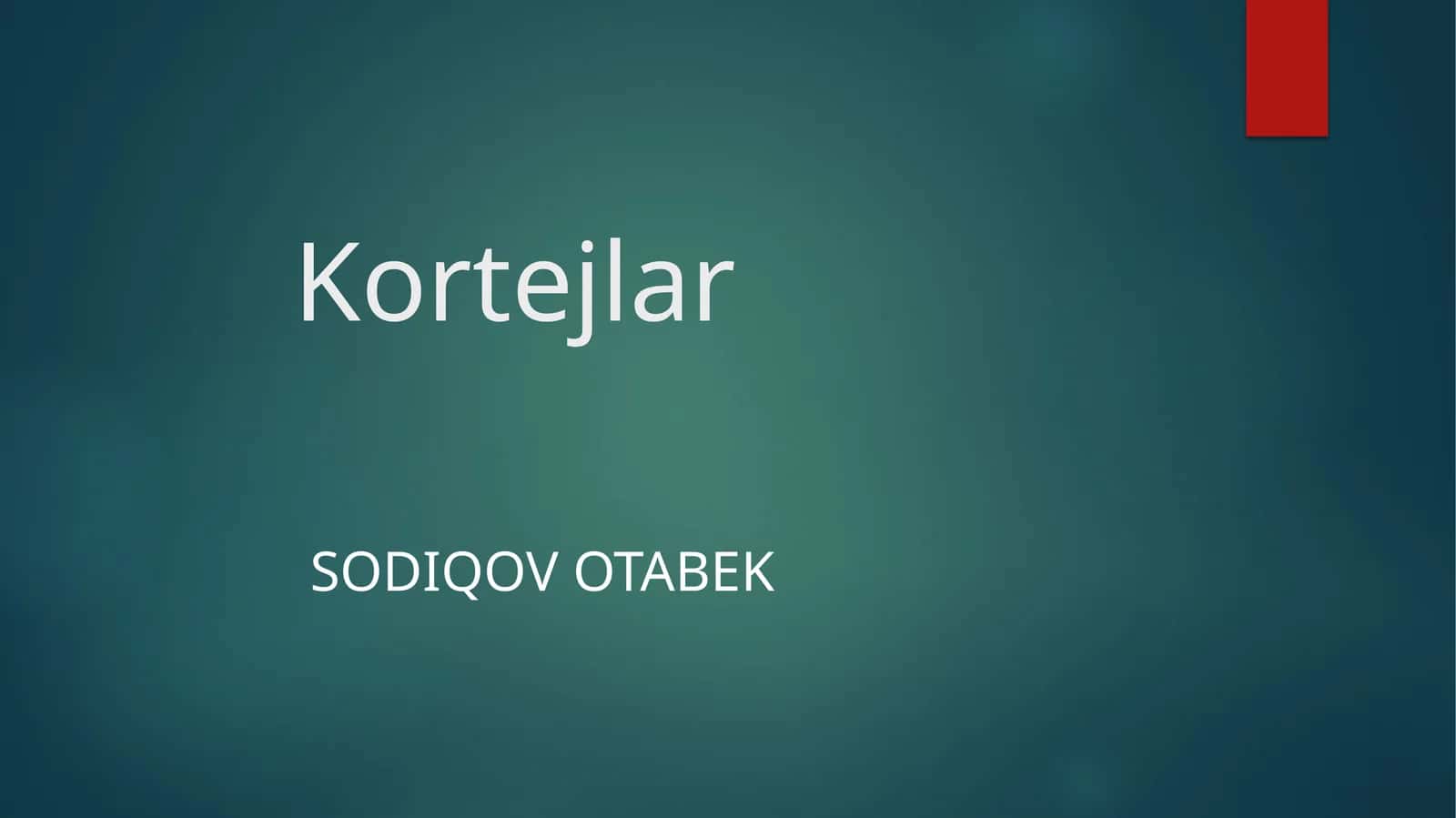 Kortejlar 1