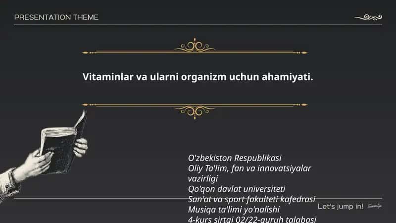 Vitaminlar va ularni organizm uchun ahamiyati 1