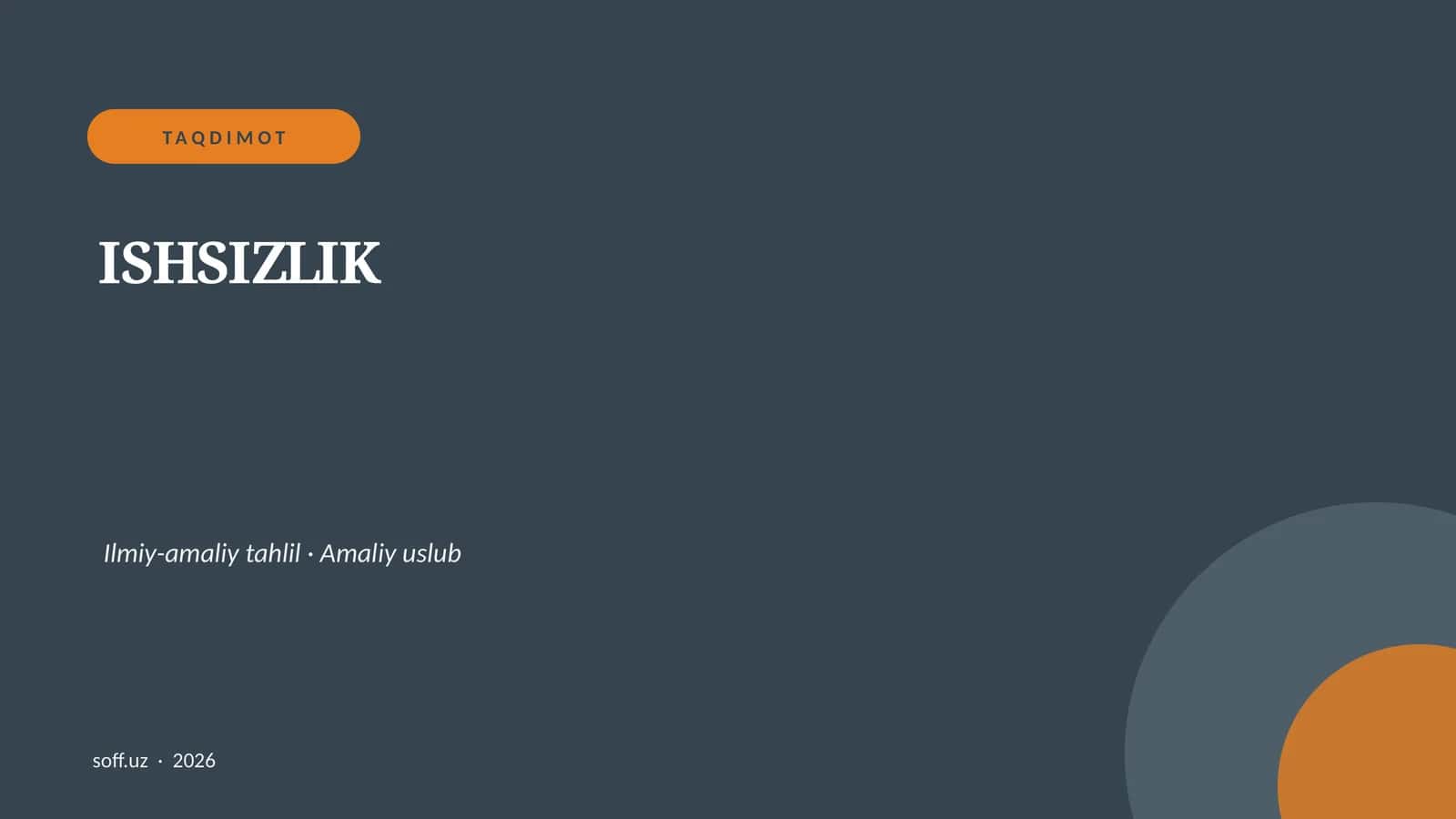 ISHSIZLIK 1