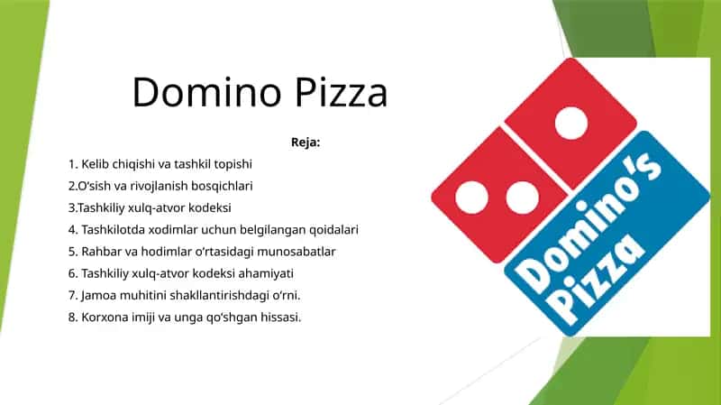 Domino Pizza 1