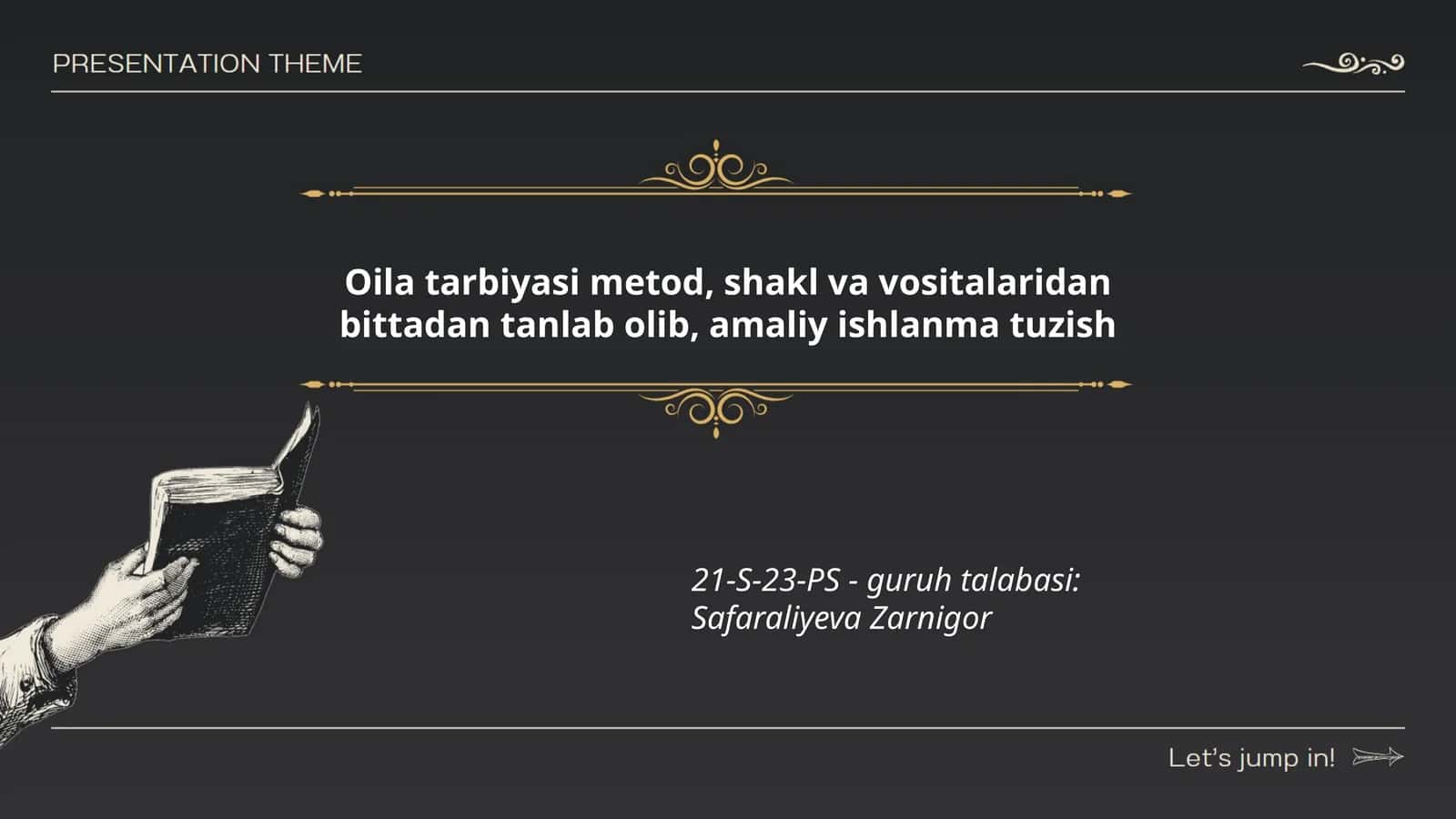 Oilada muloqot madaniyatini shakllantirish 1