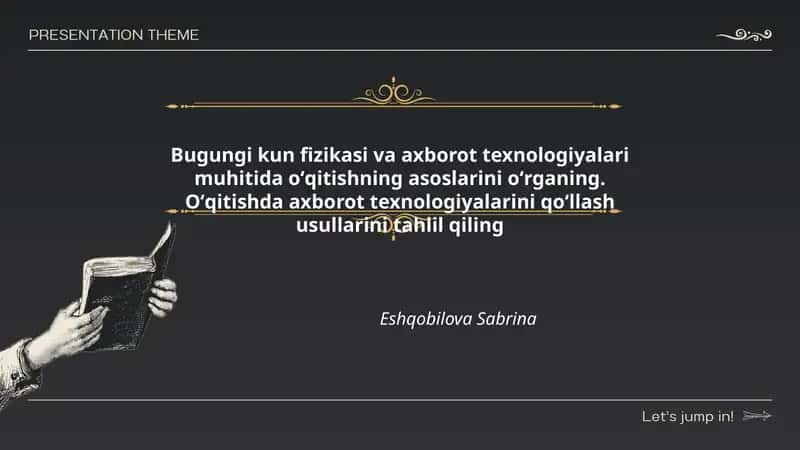 Bugungi kun fizikasi va axborot texnologiyalari 1