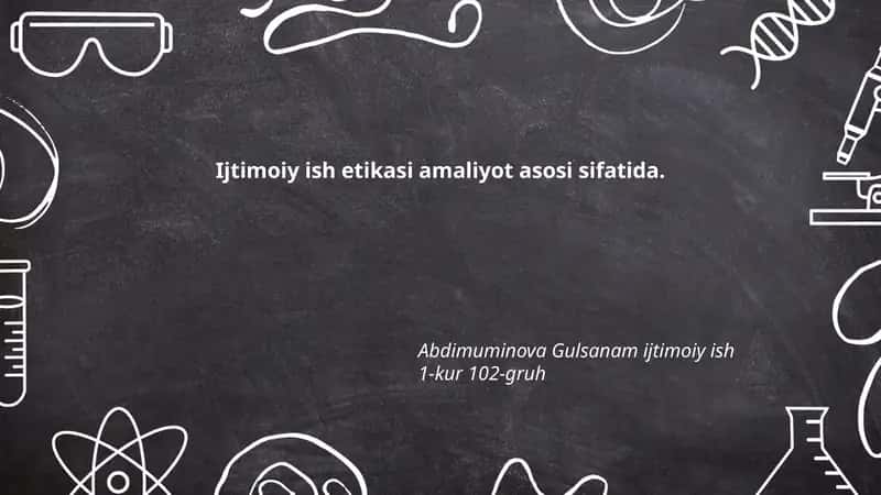 Ijtimoiy ish etikasi amaliyot asosi sifatida 1