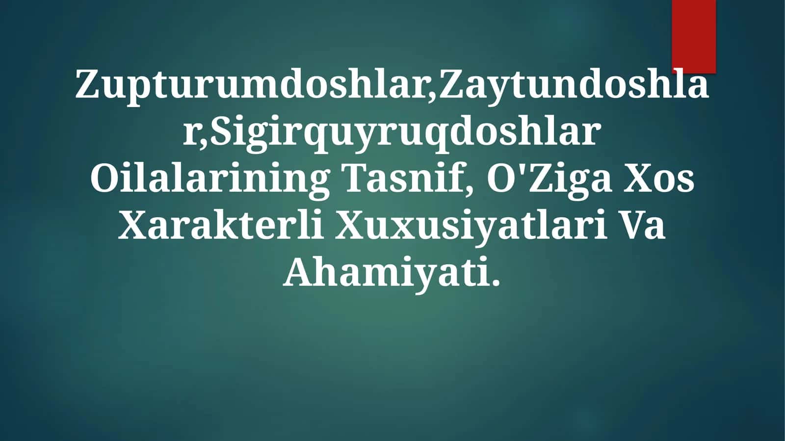 Zaytundoshlar Oilasi 1