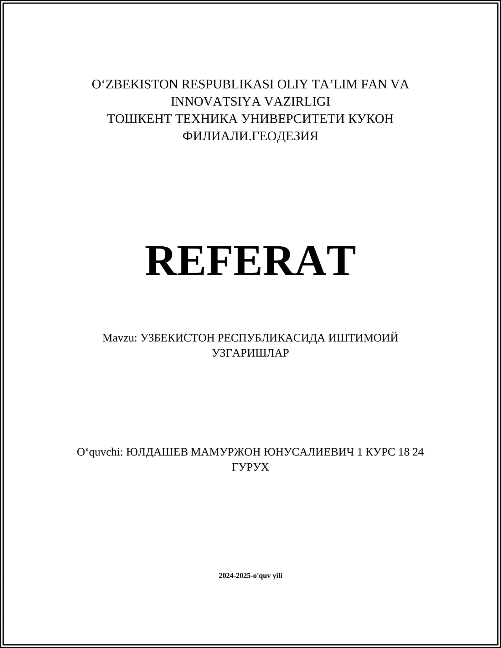 Иқтисодиётдаги ислоҳотлар 1