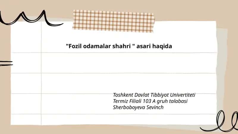 Fozil odamalar shahri 1
