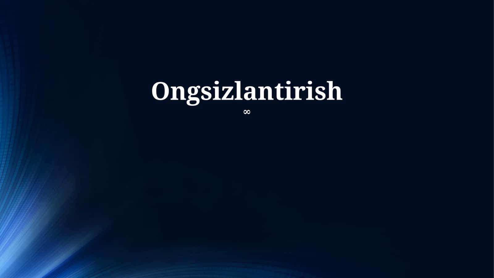 Ongsizlantirish 1