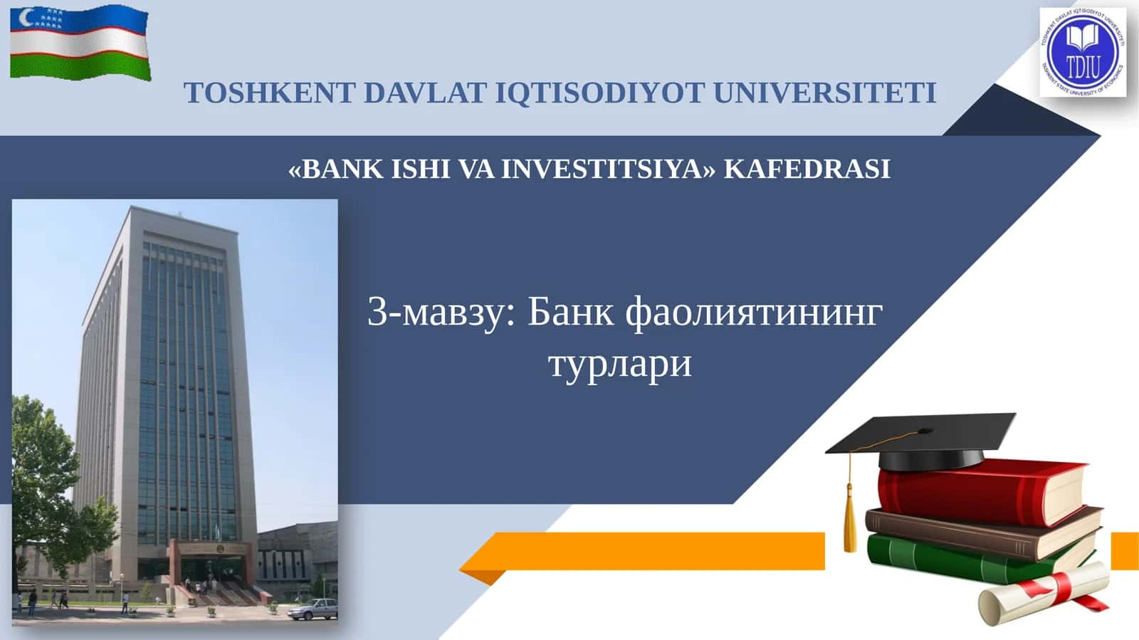 Банк фаолиятининг турлари 1