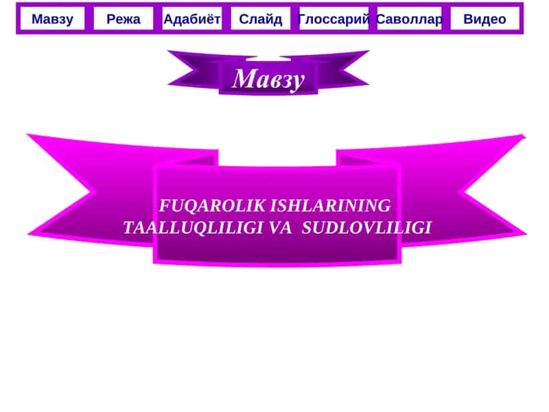 FUQAROLIK ISHLARINING TAALLUQLILIGI VA  SUDLOVLILIGI 1
