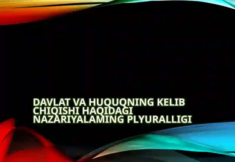 Davlat vahuqning kelib chiqishi haqida g'oya