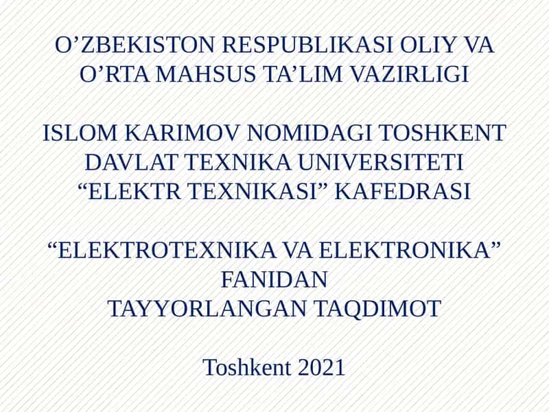 UCH FАZАLI TRАNSFОRMАTОRLАR 1
