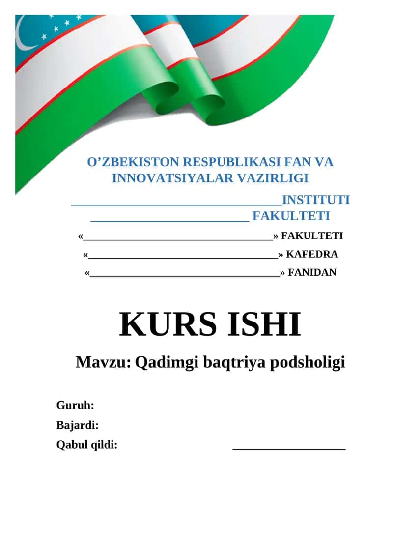 Qadimgi baqtriya podsholigi 1