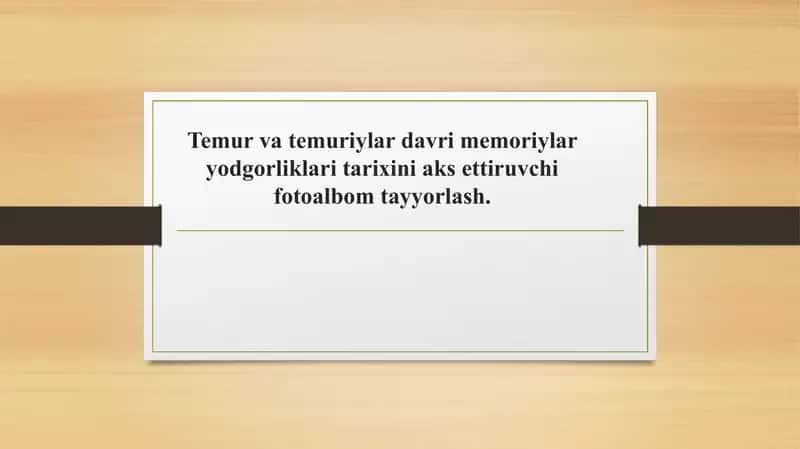 Temur va temuriylar davri memoriylar yodgorliklari tarixini aks ettiruvchi fotoalbom 1