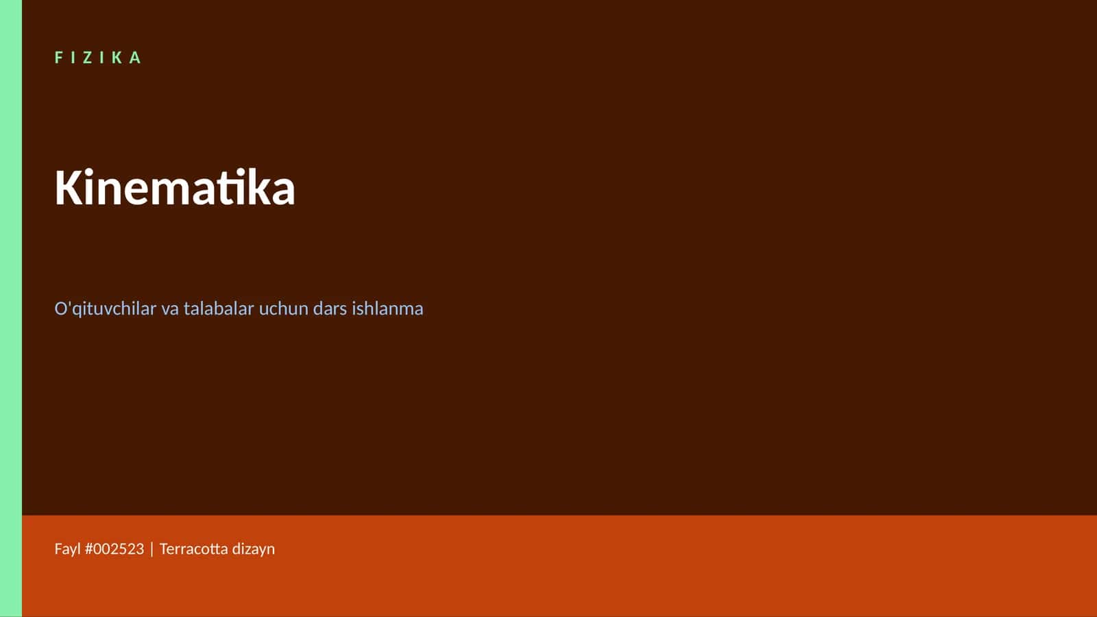 Kinematika 1