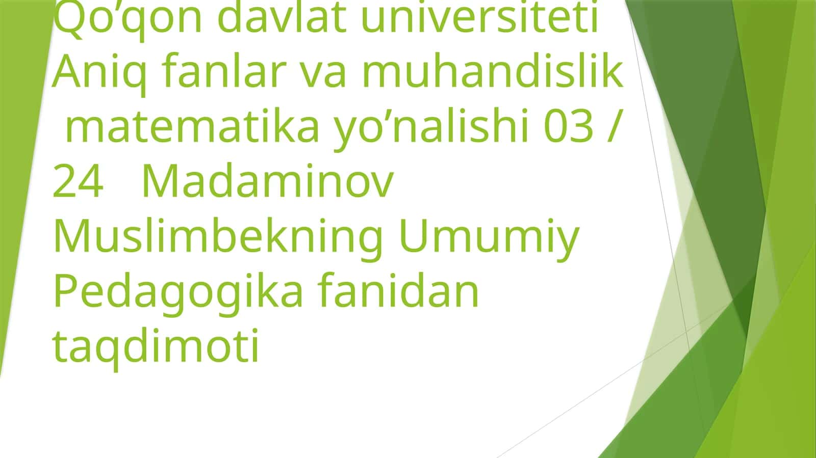 Movaraunnahrda Amir Temur tomonidan markazlahgan davlat barpo etilishi va uning fan, madaniyat va ma’rifat rivojiga qo’shgan hissasi 1