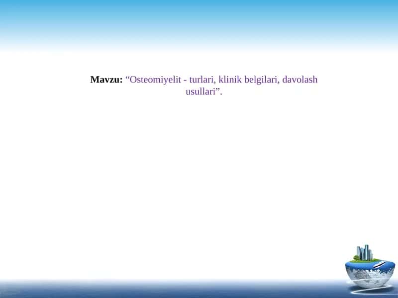 Osteomiyelit 1
