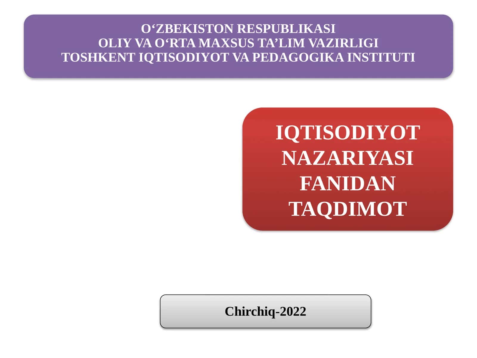 Iqtisodiyot nazariyasi Fanining Predmeti 1