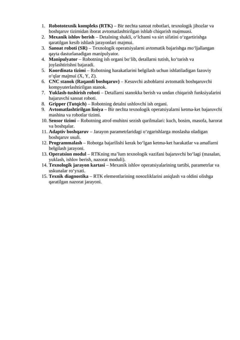 Robototexnik kompleks (RTK) 1