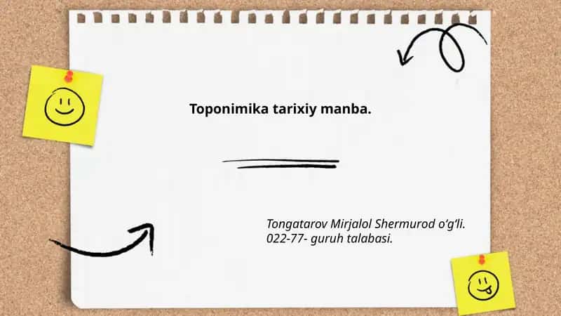 Toponimika tarixiy manba 1