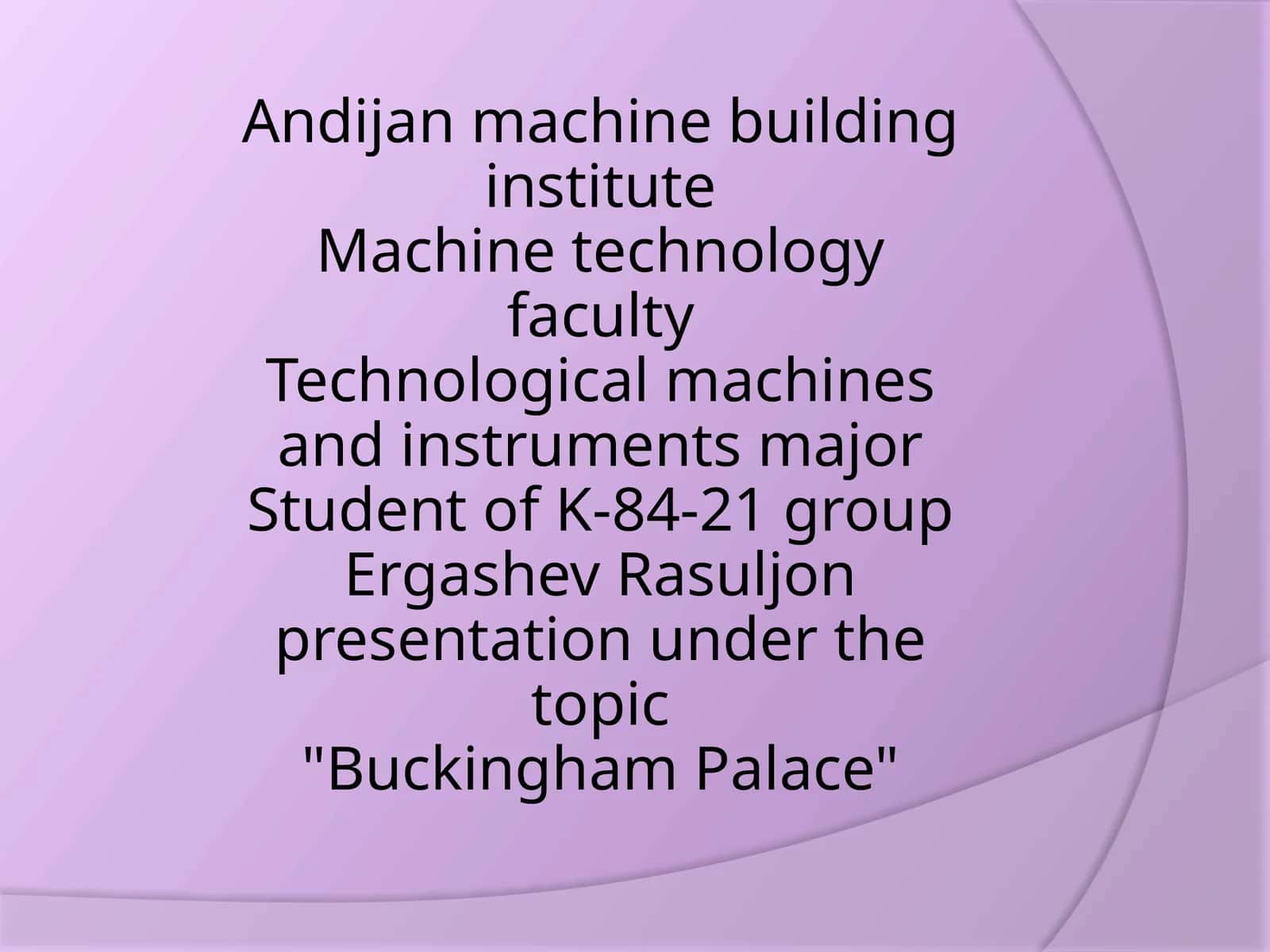 Buckingham Palace 1