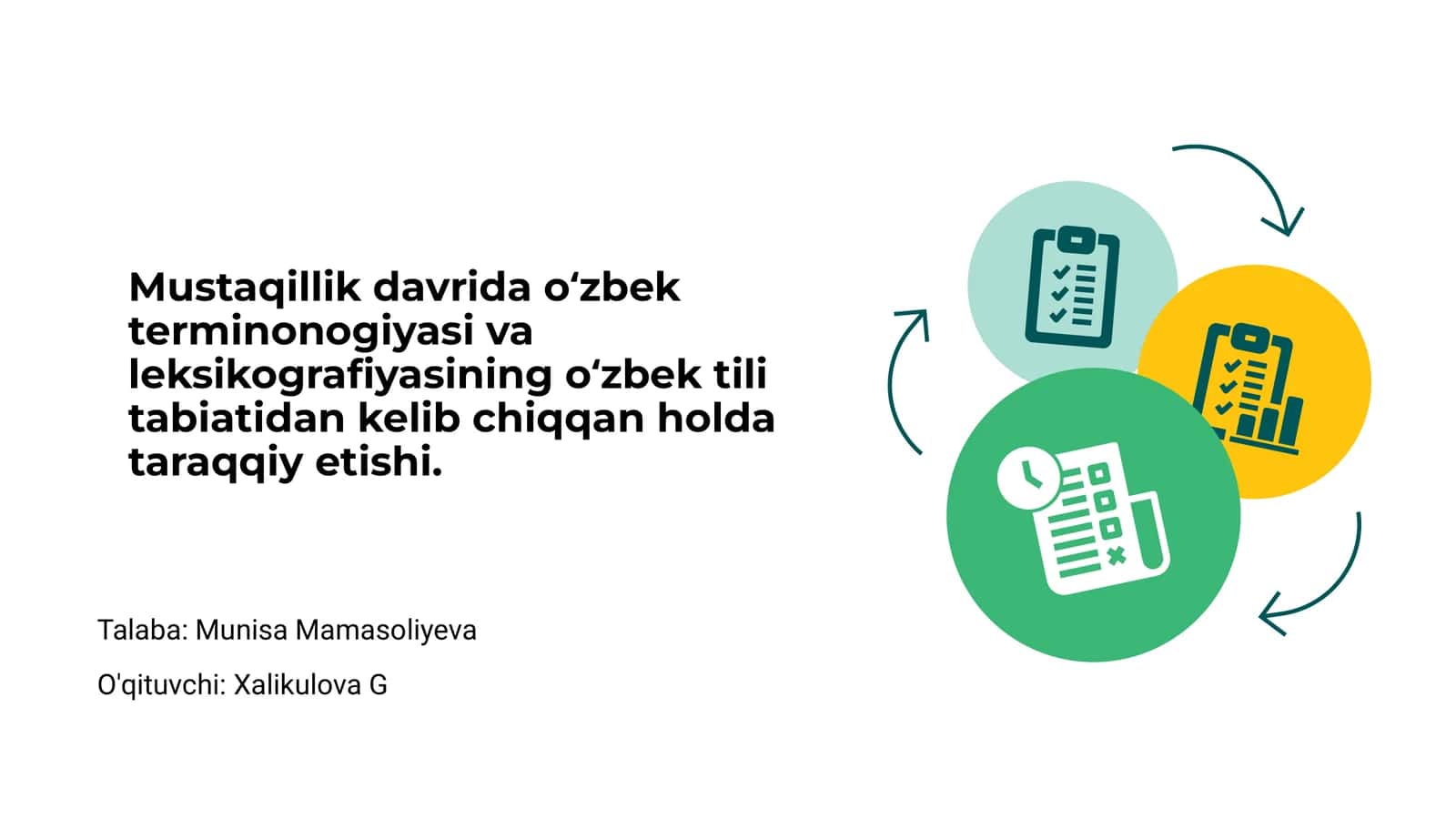 Mustaqillik davridagi o‘zbek terminonogiyasining rivoji 1