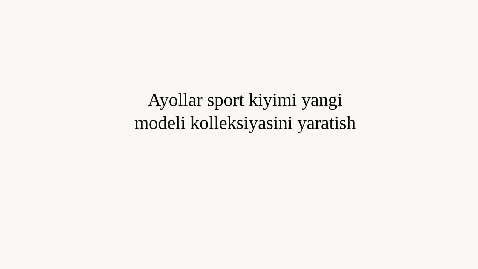 Ayollar sport kiyimi yangi modeli kolleksiyasi 1