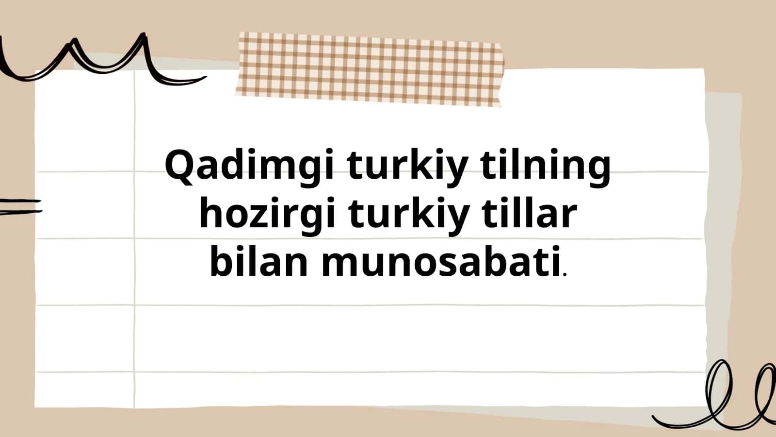 Qadimgi turkiy til va hozirgi turkiy tillarda fonetik o'zgarishlar 1