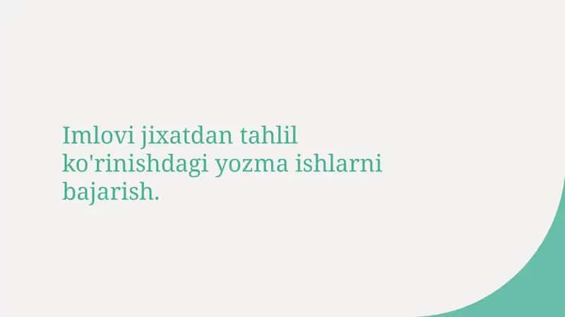 Imloviy yozma ishlar 1