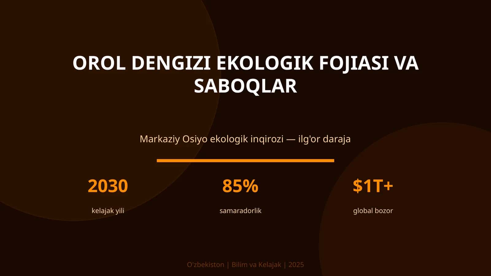 Orol dengizi ekologik fojiasi va saboqlar 1