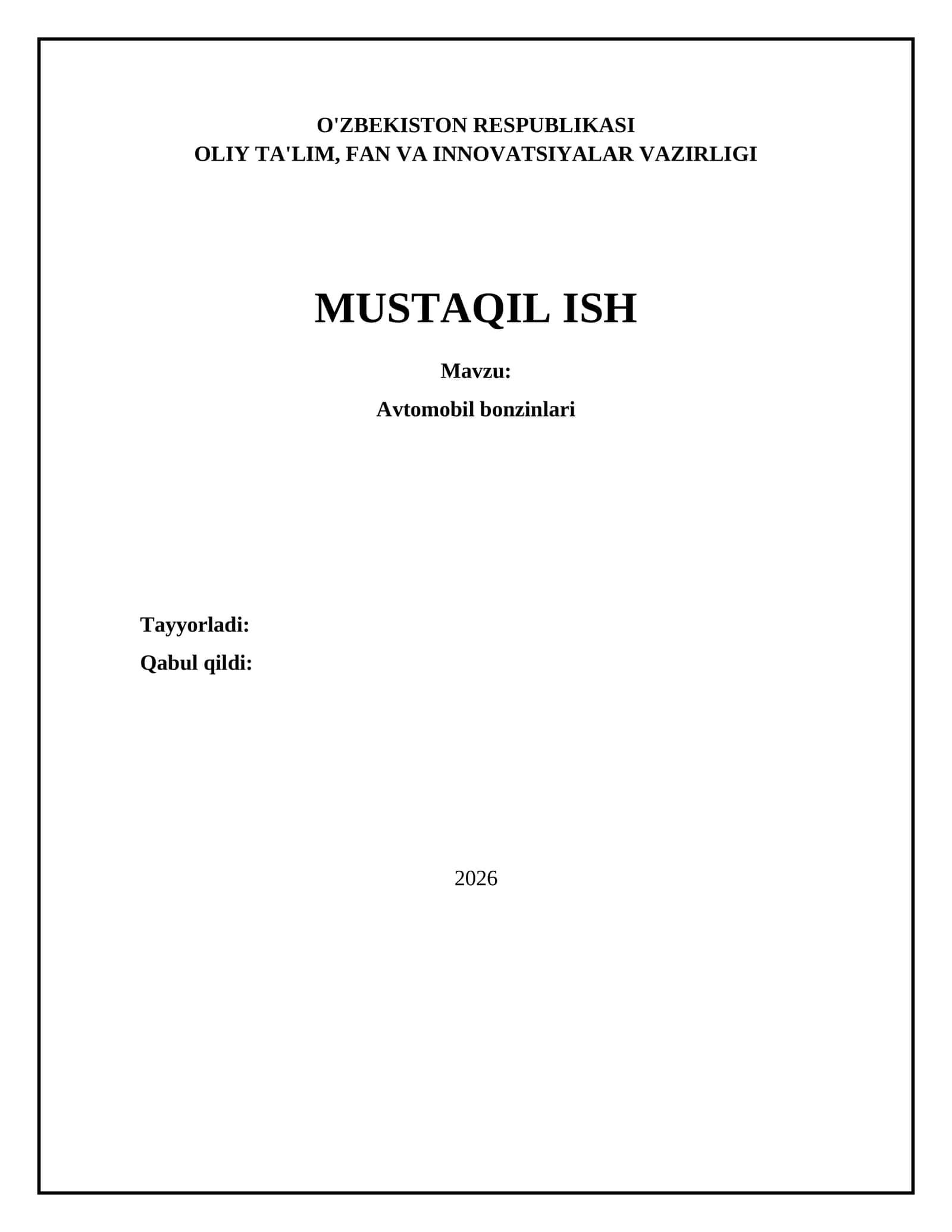 Avtomobil bonzinlari 1