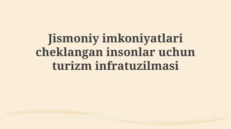 Infratuzilma tuzish 1