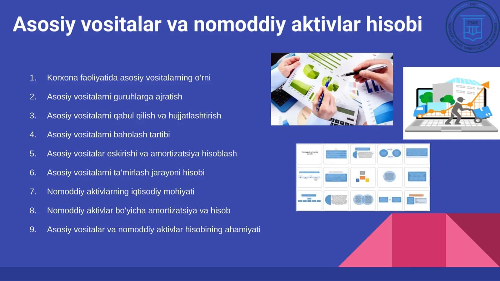 Asosiy vositalar va nomoddiy aktivlar 1