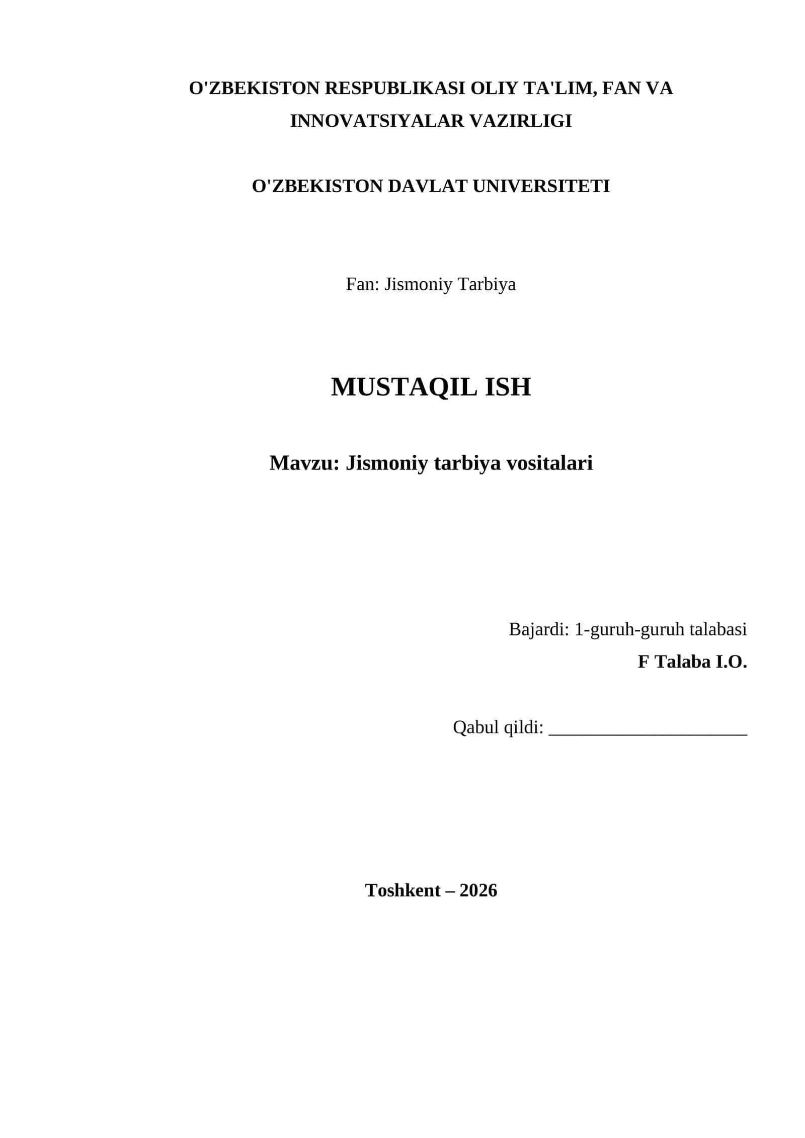 Jismоniy tarbiya vоsitalari 1