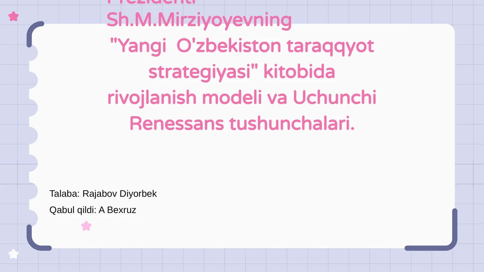 Uchunchi Renessans tushunchalari 1