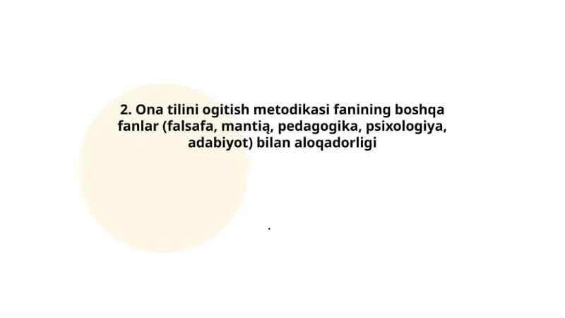 Ona tilini oʻqitishning falsafa bilan aloqadorligi 1