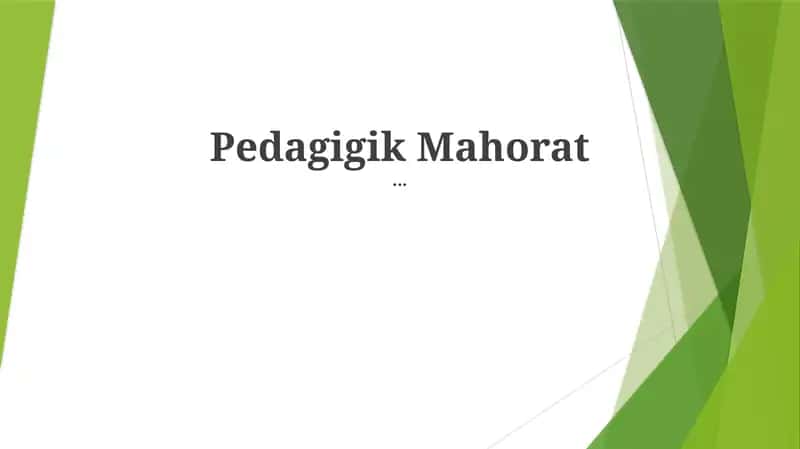 Pedagogik Mahorat 1