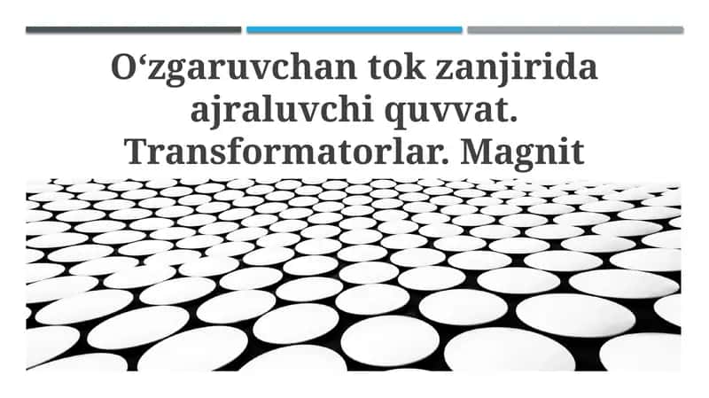 O'zgaruvchan tok zanjirlarida quvvat sarfi 1