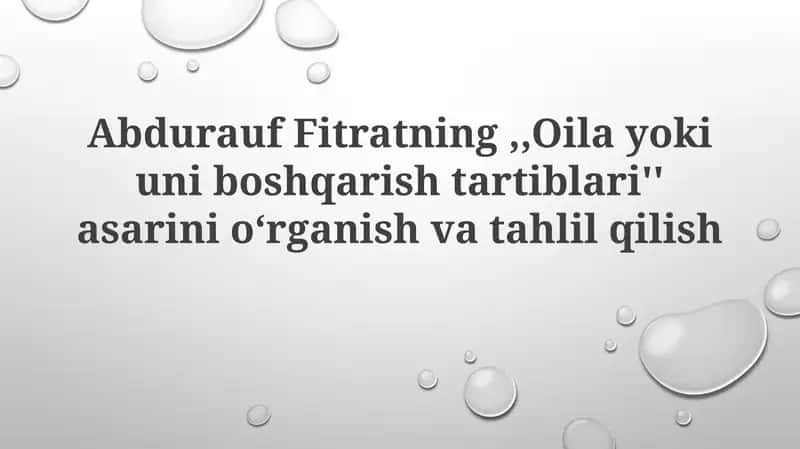 Oila Yoki Uni Boshqarish Tartiblari 1