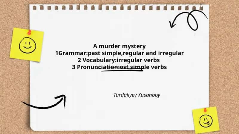 A murder mystery 1