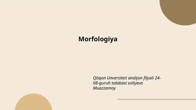 Morfologiya 1